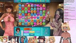 Vtuber LewdNeko Plays HuniePop 2 Double Date in Wild Group Action Part 3