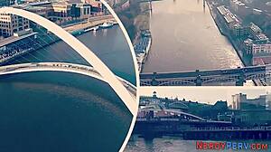 yorkshire geek getting head from tattooed brit 😈