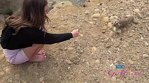 vacation trip with macy meadows pissing in public and playing with pussy pov