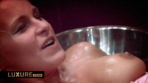 This babe is giving a hard anal session in the toilet with fingering and assfucking