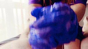asmr masturbation in gloves leads to lots of cum 😏