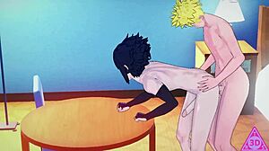 Naruto and Sasuke engage in suggestive hentai anal play