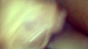 That huge cumshot from the black guy landed right on my belly, feeling so interracial and intense