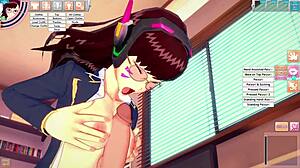 D.Va Gets Fucked Hard In The Room!