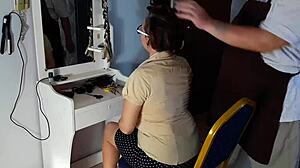 Nude Hairdresser Strips Lady for Wild Beach Cut!