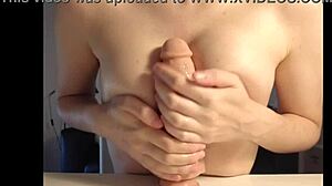 Milf masturbating with dildo at office, want to join?