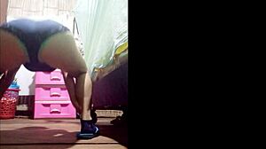 Stepsister fantasizes stepbrother sex while touching herself