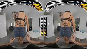 virtual porn french anal lesson with cassie del isla in vr, oops