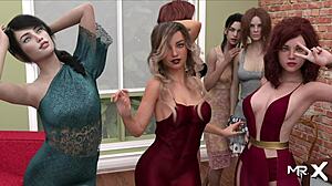 pine falls party scene with anime babe 😊