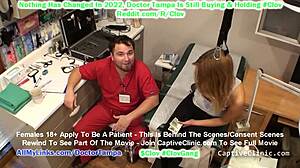 마리아가 탬파 의사의 이상한 전기 자극 테스트의 실험 대상이 돼... captiveclinic.com 독점! 😱