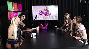 beatriz sampaio, mayra marcele, evelyn zain in sheer red craving to fuck ten guys at once