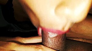 Susy Sucking for Hot Cum on Sexy Lips