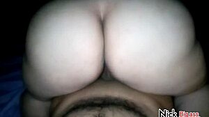 Big Ass Latina Babe's Shaved Pussy Filled With Milk