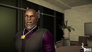 Freed men take the master's big tit wife as a reward