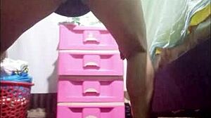 Stepsister fantasizes stepbrother sex while touching herself