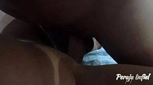 Wife's Passionate Ride on Muscular Guy's Big Ass