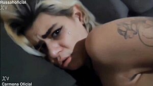 Tattooed Electrician Dominates Skinny Guy with Bareback Spitting