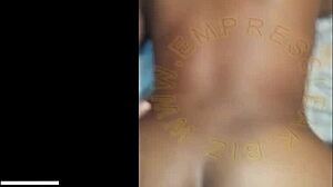 African girl bent over for doggy drilling.