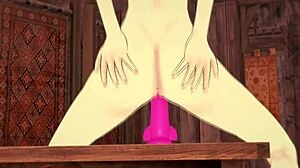 Lumine Traveler Rides Dildo And Feels Intense Pleasure In Genshin Impact Hentai