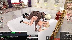 Louise88 busty sissy stretches in 3d porn lessons 😘