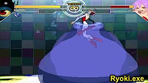 kuromaru fights lilith queen of fighters anime