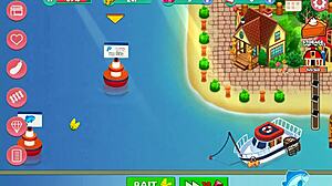 Nutaku Booty Farm Hentai Game Part 22 features brunette and blonde milfs on a ranch with fantasy elements.