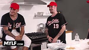 a league of her own part 3 - bring it home by milfbody featuring callie brooks - mylf riding cowgirl ass big cock brunette bedroom uniform brown eyes big tits cock