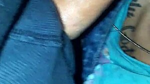 She gives head on her best friend's porch in public