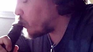 big black cock gets an intriguing blowjob