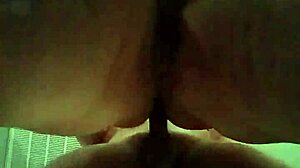 Husband Fucks Cum Into Chubby Wife's Pussy As Her Fat Body Jiggles Wildly.