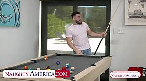 Peter FUCKS exotic Sasha Pearl's big ASS in wild dreams, CUMMING on her face.