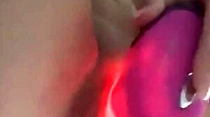 Big tits teen 18+ uses vibrator and dildo on her pussy and tits.
