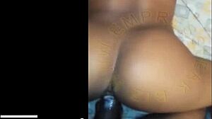 African girl bent over for doggy drilling.