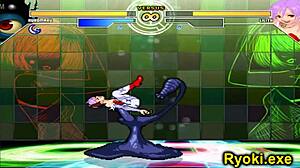 kuromaru fights lilith queen of fighters anime