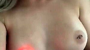 Big tits teen 18+ uses vibrator and dildo on her pussy and tits.