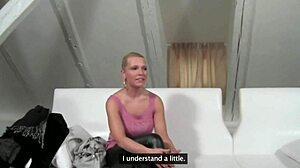 fake agent deepfucks horny teen on couch in this homemade scene