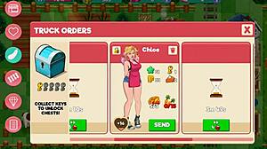 Nutaku Booty Farm Hentai Game Part 22 features brunette and blonde milfs on a ranch with fantasy elements.