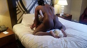 African Barbie Returns With Shaved Pussy Riding Big Black Cock