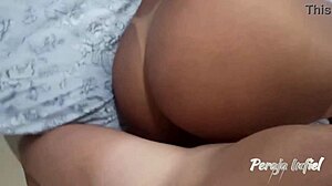 Wife's Passionate Ride on Muscular Guy's Big Ass