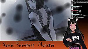 vtuber lewdneko plays hentai monster game 😈