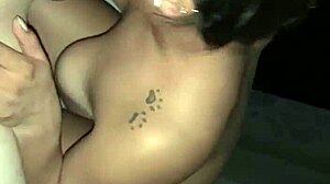 Amateur Mexican sucks huge cock dry.