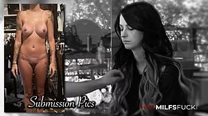 christina gets a facial after rough pussy pounding