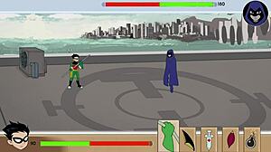 18titans part 4 - raven masturbating