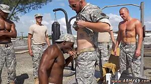 Russian soldiers and muscle army boys in videos.