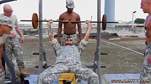 Russian soldiers and muscle army boys in videos.