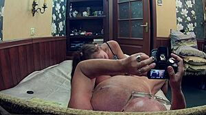 Old Married Couple Celebrates Wedding Anniversary