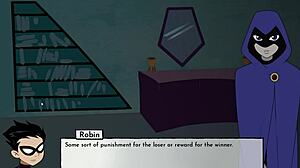 18titans part 4 - raven masturbating