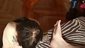 I just love licking his feet while talking dirty.