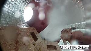 hot shower lesbian fun christy dahlia ivan boobs tits ass