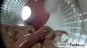 hot shower lesbian fun christy dahlia ivan boobs tits ass